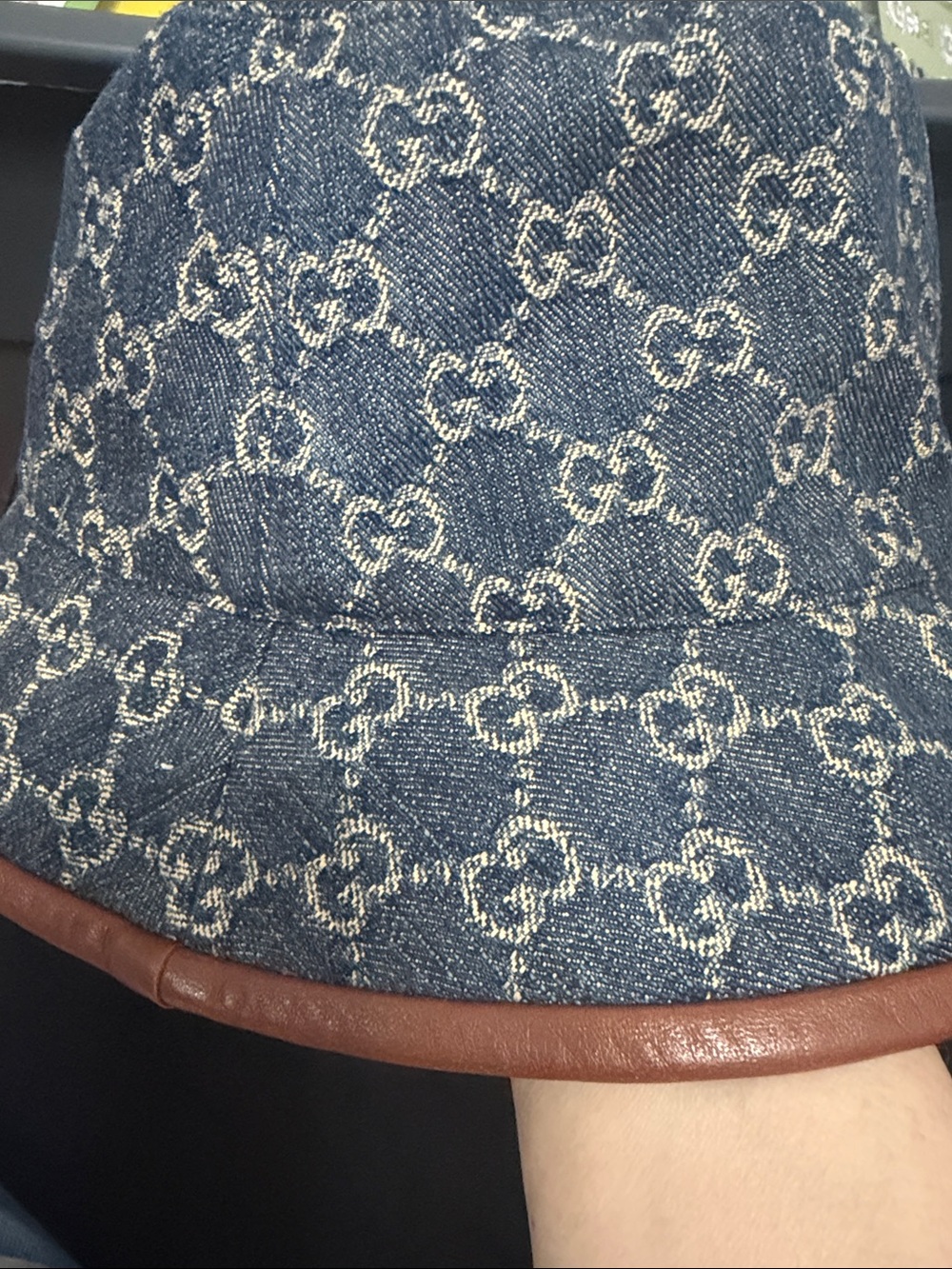 Gucci Monogram Denim Bucket Hat